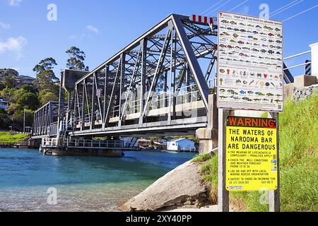 Ponte in acciaio a Narooma Australia nuovo Galles del Sud su 06.03.2017 Foto Stock