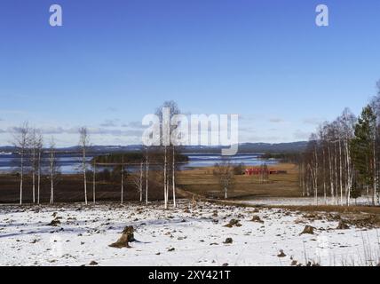 Lago d'Orsa a dalarna, Svezia, Europa Foto Stock