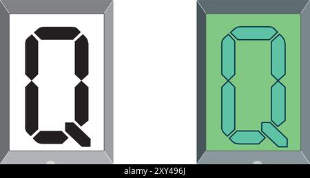 Illustrazione grafica grafica grafica grafica grafica grafica grafica con caratteri maiuscoli iniziali maiuscoli Illustrazione Vettoriale