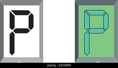 Illustrazione grafica grafica grafica grafica grafica grafica grafica grafica grafica con caratteri maiuscoli iniziali maiuscoli Illustrazione Vettoriale