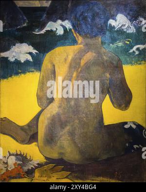 Paul Gauguin, Vahine no te miti (Femme a la mer), 1892, olio su tela, Museo Nazionale delle Belle Arti (MNBA), Buenos Aires, Repubblica Argentina, sud Foto Stock