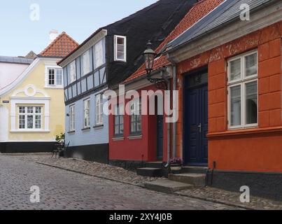 Strada in aeroskobing Foto Stock