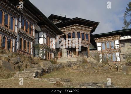 Hotel Dewachen, Gangtey, Bhutan, Asia Foto Stock