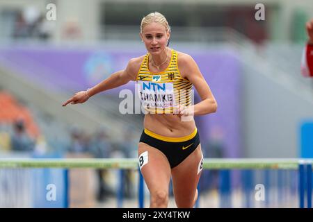 Hilke THAMKE (SC Neubrandenburg), GERMANIA, Heptathlon PER, Leichtathletik, Athletics, U20 World Athletics Championships Lima 24, U20 Leichtathletik Weltmeisterschaften, 27.08.2024, foto: Eibner-Pressefoto/Jan Papenfuss Foto Stock