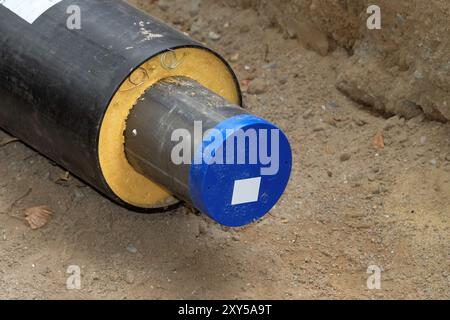 Tubo per teleriscaldamento Foto Stock