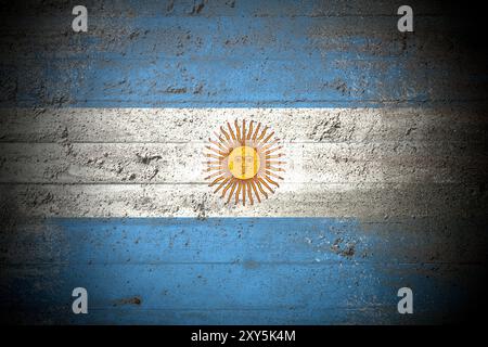 Flag su sfondo rugoso Foto Stock
