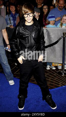 Justin Bieber alla prima di "Megamind" a Los Angeles tenutasi all'Hollywood and Highland di Hollywood, USA il 30 ottobre 2010 Foto Stock