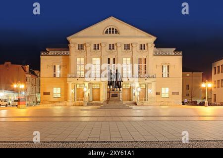 Teatro Nazionale, Weimar, Turingia, Germania, Europa Foto Stock