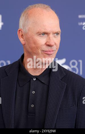 Michael Keaton beim Photocall zum Kinofilm 'Beetlejuice Beetlejuice' auf der Biennale di Venezia 2024 / 81. Internationale Filmfestspiele von Venedig in Palazzo del Casinò. Venedig, 28.08.2024 Foto Stock