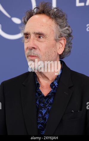 Tim Burton beim Photocall zum Kinofilm 'Beetlejuice Beetlejuice' auf der Biennale di Venezia 2024 / 81. Internationale Filmfestspiele von Venedig in Palazzo del Casinò. Venedig, 28.08.2024 Foto Stock