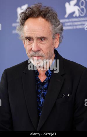 Tim Burton beim Photocall zum Kinofilm 'Beetlejuice Beetlejuice' auf der Biennale di Venezia 2024 / 81. Internationale Filmfestspiele von Venedig in Palazzo del Casinò. Venedig, 28.08.2024 Foto Stock