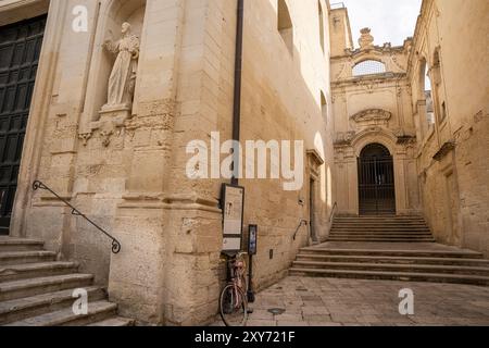 Lecce, Italia. 20 agosto 2024. Veduta generale della Chiesa di Sant'Anna a Lecce, Italia. Credito: SOPA Images Limited/Alamy Live News Foto Stock