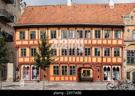 Olufsens House del XVII secolo ex magazzino ad Aalborg, Jutland, Danimarca, Scandinavia, Europa Foto Stock