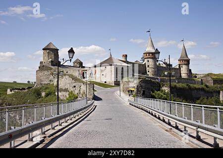 Vecchio castello di Kamenets-Podolsky, Ucraina, Europa Foto Stock