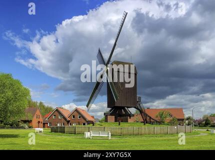 Mulino a vento a cavalletto di Papenburg, mulino a vento Papenburg 02 Foto Stock