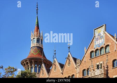 Casa de les Punxes a Barcellona, Spagna, Europa Foto Stock