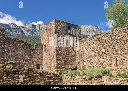 Itinerario dei tre castelli, Boymont, alto Adige Foto Stock