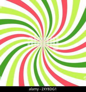 Sfondo colorato Sunburst Swirl. I raggi del sole. Linee astratte turbolenza radiale Illustrazione Vettoriale