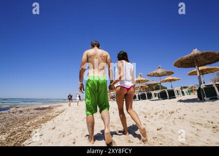 Spiaggia di es Trenc. Maiorca. Isole Baleari. Spagna Foto Stock