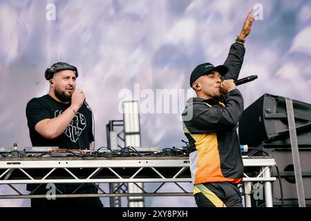 23 agosto 2024, Leeds, Regno Unito: Bru-C si esibisce sul palco principale del Leeds Festival 2024. Crediti fotografici: Thomas Jackson Foto Stock