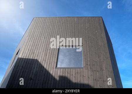 Tavole di legno bruciato . Sho Sugi Ban Yakisugi è un metodo tradizionale giapponese di conservazione del legno Foto Stock