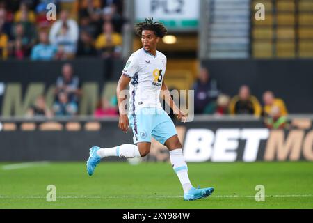 Wolverhampton, Regno Unito. 28 agosto 2024. Bashir Humphreys di Burnley durante la partita di Carabao Cup Wolverhampton Wanderers vs Burnley a Molineux, Wolverhampton, Regno Unito, 28 agosto 2024 (foto di Gareth Evans/News Images) a Wolverhampton, Regno Unito il 28/8/2024. (Foto di Gareth Evans/News Images/Sipa USA) credito: SIPA USA/Alamy Live News Foto Stock