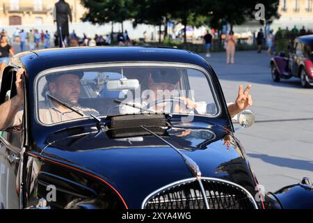 Bordeaux, Francia. 28 agosto 2024. Seconda guerra mondiale e occupazione nazista: Commemorazione del 80° anniversario della liberazione di Bordeaux da parte della resistenza Foto Stock