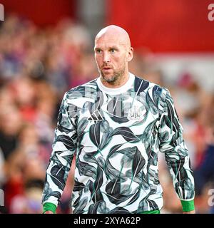 28 agosto 2024; The City Ground, Nottingham, Inghilterra; Carabao Cup Second Round Football, Nottingham Forest contro Newcastle United; John Ruddy di Newcastle Foto Stock