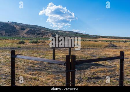 Tule Lake National Monument, California USA - 6 AUG 2023: Sito storico Camp Tulelake, Tule Lake National Monument Foto Stock