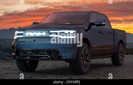 RAM 1500 Rev: Raccoglitore con capacità e autonomia della batteria da record Foto Stock