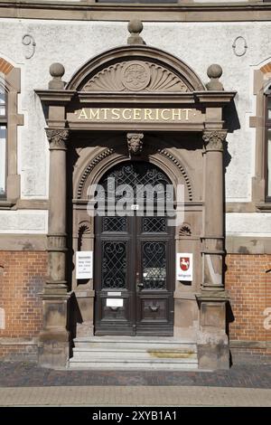 Edificio del tribunale locale a Cuxhaven Foto Stock