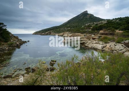 Cala Llado. Parque Natural de sa Dragonera. Andratx.Mallorca.Illes Balears. Espana Foto Stock