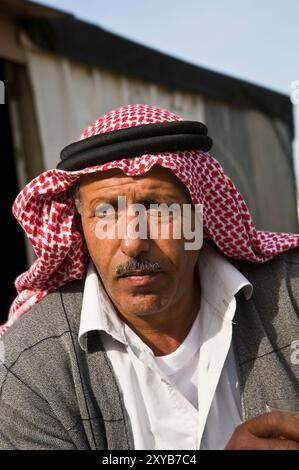 I beduini locali nei dintorni di Gerusalemme. Foto Stock