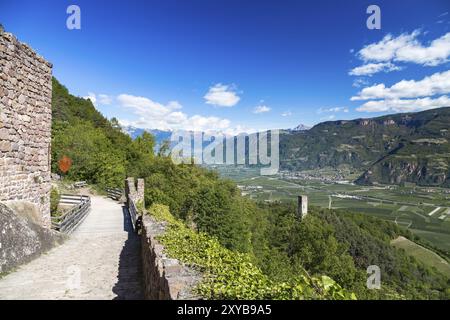 Itinerario dei tre Castelli, Hocheppan, alto Adige Foto Stock