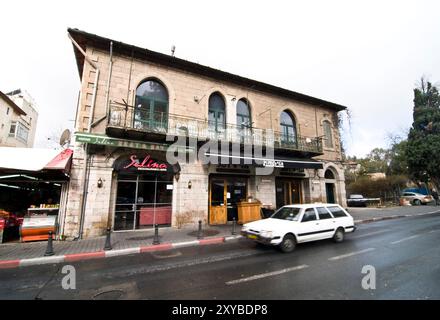 Casa di Jakaman in via Emek Refa'im a Gerusalemme, in zona colonia tedesca. Foto Stock