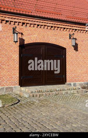 Vecchio magazzino tedesco. Museo mondiale dell'oceano, Kaliningrad (ex Koenigsberg), Russia, Europa Foto Stock