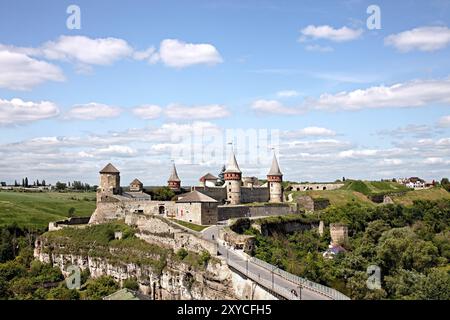 Vecchio castello di Kamenets-Podolsky, Ucraina, Europa Foto Stock