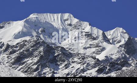 Naya Kanga, montagna nel Parco Nazionale di Langtang, Nepal, Asia Foto Stock