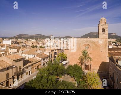 Chiesa e chiostro di Sant Bonaventura, Llucmajor, Maiorca, Isole baleari, spagna Foto Stock