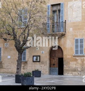 Rectoria de Llucmajor, casa senorial del siglo XVIII, Llucmajor, Maiorca, Isole baleari, Spagna, Europa Foto Stock