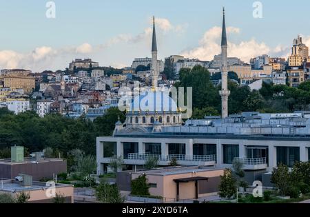 Grande Moschea di Santa Sofia, Istanbul, Turchia, vista dal Bosforo Foto Stock