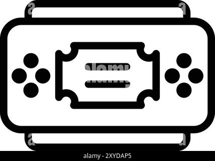 Illustrazione di progettazione dell'icona del vettore della console Illustrazione Vettoriale