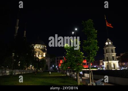 Tophane-i Amire Sanjak Tower, Galataport, Istanbul, Turchia, Europa Foto Stock