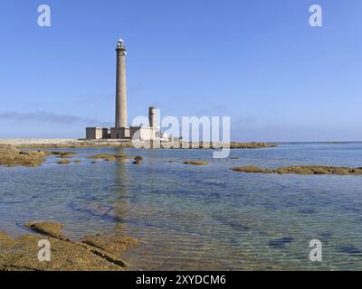 Faro di Gatteville-le-PHARE vicino a Barfleur Foto Stock