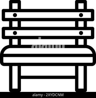 Illustrazione di progettazione dell'icona del vettore di banco Illustrazione Vettoriale
