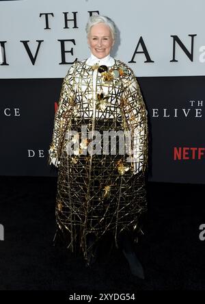 Hollywood, Stati Uniti. 28 agosto 2024. Glenn Close arriva alla prima di Netflix "The Deliverance" tenutasi al Netflix Tudum Theater di Hollywood CA. Il 28 agosto 2024 © Majil/ Credit: AFF/Alamy Live News Foto Stock