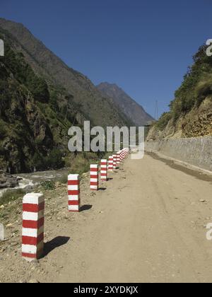 La nuova strada dal Nepal al Tibet è quasi finita Foto Stock