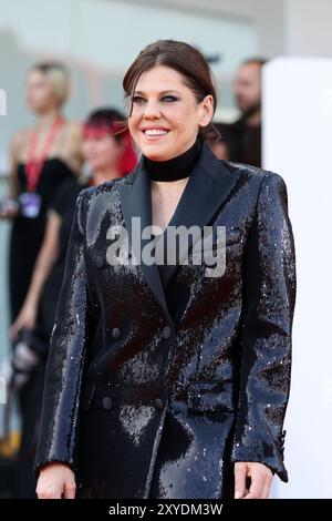 Italia, Lido di Venezia, 28 agosto 2024: Barbara Paz partecipa ad un Red carpet per il film "Beetlejuice Beetlejuice" durante la serata di apertura della 81a Mostra Internazionale d'Arte cinematografica di Venezia il 28 agosto 2024 a Venezia. Foto Ottavia da Re/sintesi/Alamy Live News Foto Stock