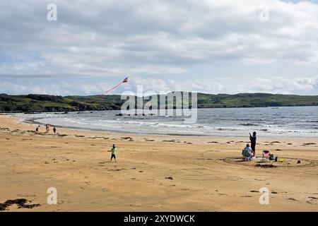 Fintragh o Fintra Beach vicino a Killybegs, Contea di Donegal, Irlanda. Foto Stock