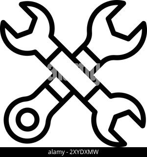 Illustrazione del design dell'icona del vettore della chiave Illustrazione Vettoriale